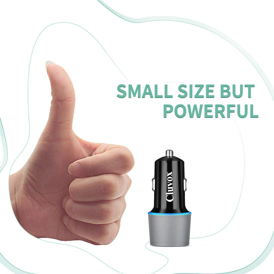Dual USB Car Charger Adapter, 20W Fast Charge Car Charger for Iphone 16 Pro Max/Plus/15/14/13/12/11/Xs/Xr/8/Se 2020/Ipad 8Th/Pro/Air 4/Mini, Google Pixel, Samsung Cigarette USB Charger
