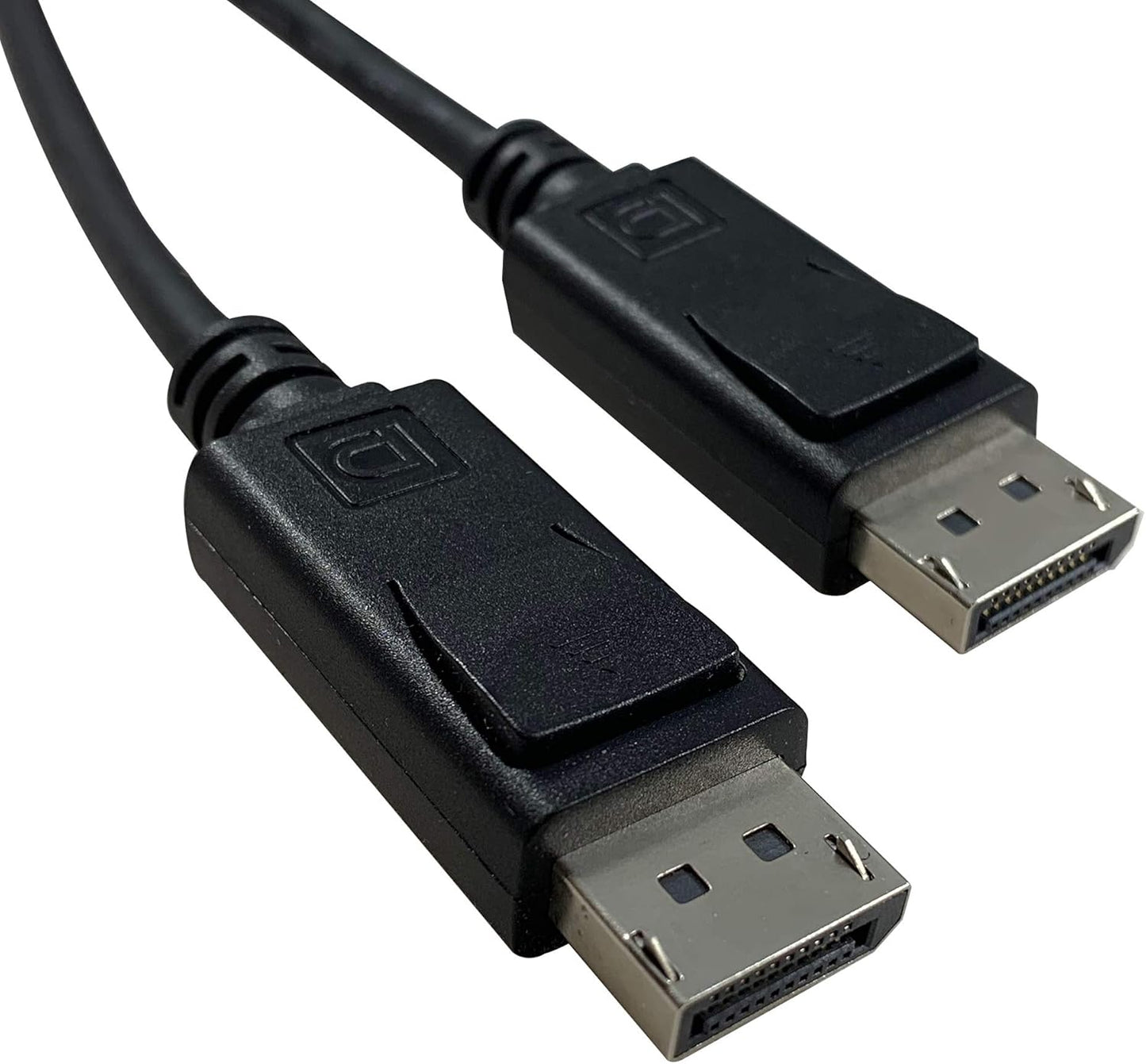 DP to DP 1.4-2 Pack of Vesa-Certified Displayport 1.4 Cable - 6 Feet, Hbr3, 8K @60Hz, 4K UHD @240Hz, 6.6 Feet (2 Meters) (B088C-207B-23)(Pack of 2)