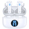 Wireless Earbuds, Bluetooth Headphones V5.4 Stereo Ear Buds with Noise Cancelling Mics, 60H Playback Mini Case with Dual LED Display, IP7 Waterproof In-Ear Earphones for Android Ios
