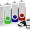 Flash Drive 64GB USB Flash Drive 5 Pack Thumb Drive 64 GB Jump Drive USB Stick 64G Swivel Bulk Zip Drive USB 2.0, Multi-Color (Black, Blue, Green, White, Red)