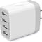 USB Charger Adapter, 2-Pack  4.8A 4-Muti Port Phone Wall Plug Fast Charging Block Box for Iphone 15 14 13 12 Pro Max 11 SE 10 XR XS X 8 7, Samsung Galaxy, Moto, LG, Pixel, Power Cube Base Brick