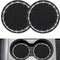 2PCS Bling Car Cup Coaster, Universal Vehicle Cup Holder Insert Coaster, 2.75 Inch Rhinestone anti Slip Silicone Car Accessories, Suitable for Most Car Interior, Gift for Women
