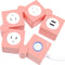 Flexible Power Strip - 3 AC Outlets and 2 USB Charging Ports with Pink Extension Cord, Power Strips with Surge Protection, Decorative Surge Protector Outlet Extender for Home, Office, and More
