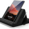 Tablet Pillow Holder Stand - Tablet Pillow Soft Pad Dock for Lap, Bed and Desk with Pocket & 4 Viewing Angles, for 2022 Ipad Pro 11, 12.9, Air, Mini, Kindle, 4-13" Phone and Tablet, Black
