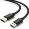 USB 3.0 a to a Male Cable 6Ft,Usb to USB Cable USB Male to Male Cable USB Cord with Gold-Plated Connector for Hard Drive Enclosures, DVD Player, Laptop Cooler (6Ft/1.8M)