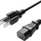 18 AWG Power Cable NEMA 5-15P to IEC320C13 for Computer Monitor TV Replacement 3 Prong Power Cord (10FT)