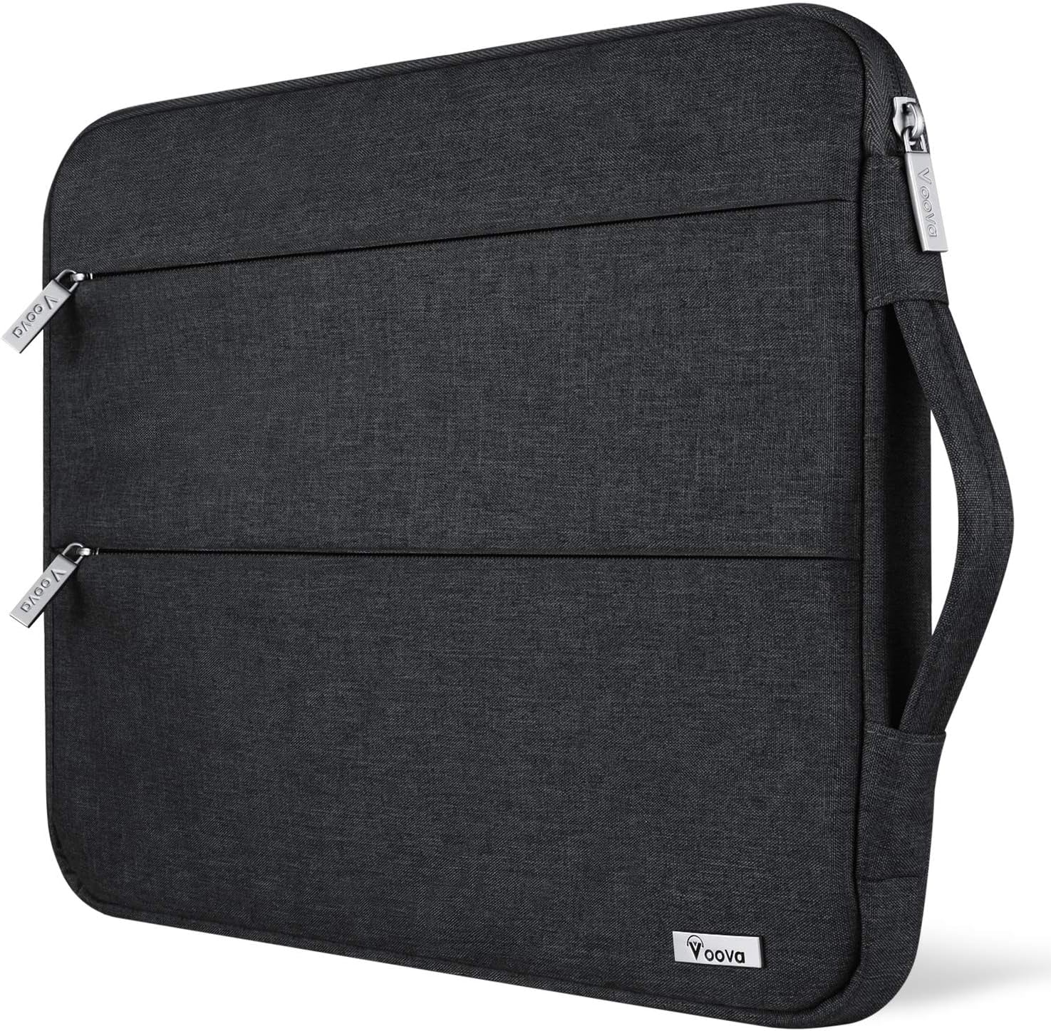 13 13.6 Inch Laptop Sleeve Case Compatible with Macbook Air/Macbook Pro 13 M2/M1,13.5 Surface Laptop 5/4, Surface Pro X / 9/8, Ipad Pro 12.9, Waterproof Computer Bag Cover with Handle, Black