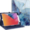 Case for Ipad 9Th / 8Th / 7Th Generation (2021/2020/2019) 10.2 Inch - [Corner Protection] Multi-Angle Viewing Stand Cover with Pocket & Pencil Holder, Auto Sleep Wake, Ocean Marble