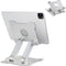 Quality Tablet Stand,Adjustable Foldable Eye-Level Aluminum Solid up to 15-In Tablets Holder for Microsoft Surface Series Tablets,Ipad Series,Samsung Galaxy Tabs,Amazon Kindle Fire,Etc.Silver