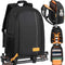Camera Backpack Waterproof Camera Bag Large Capacity Camera Case Photography Backpack with 15In Laptop Compartment Rain Cover for Men Women Photographer DSLR SLR Cameras Lens Tripod Black TB-02