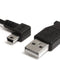 6 Ft. (1.8 M) Left Angle Mini USB Cable - USB 2.0 a to Left Angle Mini B - Black - Mini USB Cable (USB2HABM6LA)