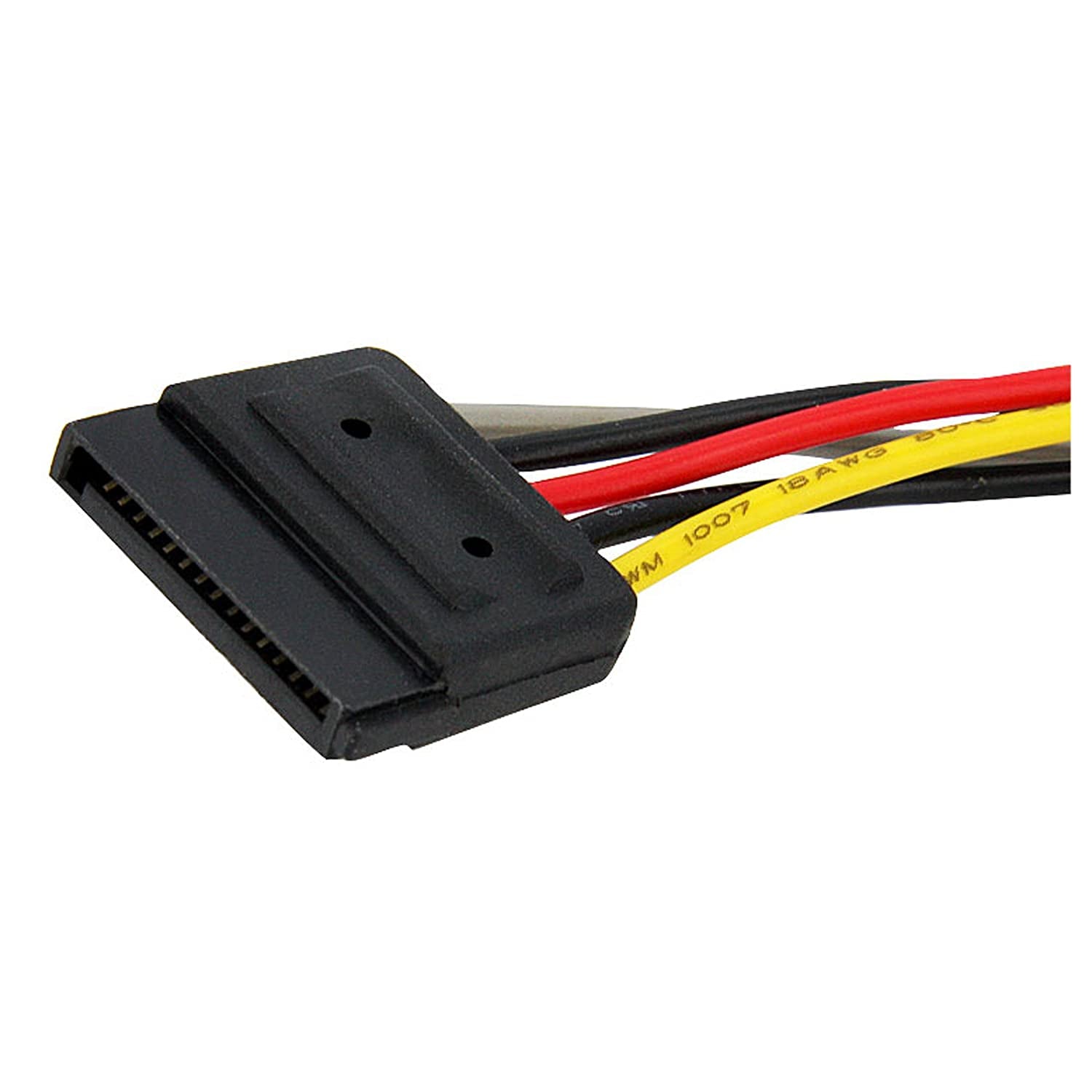 Startech Power Y Splitter Cable Adapter, 6-Inch (L) (PYO2SATA)