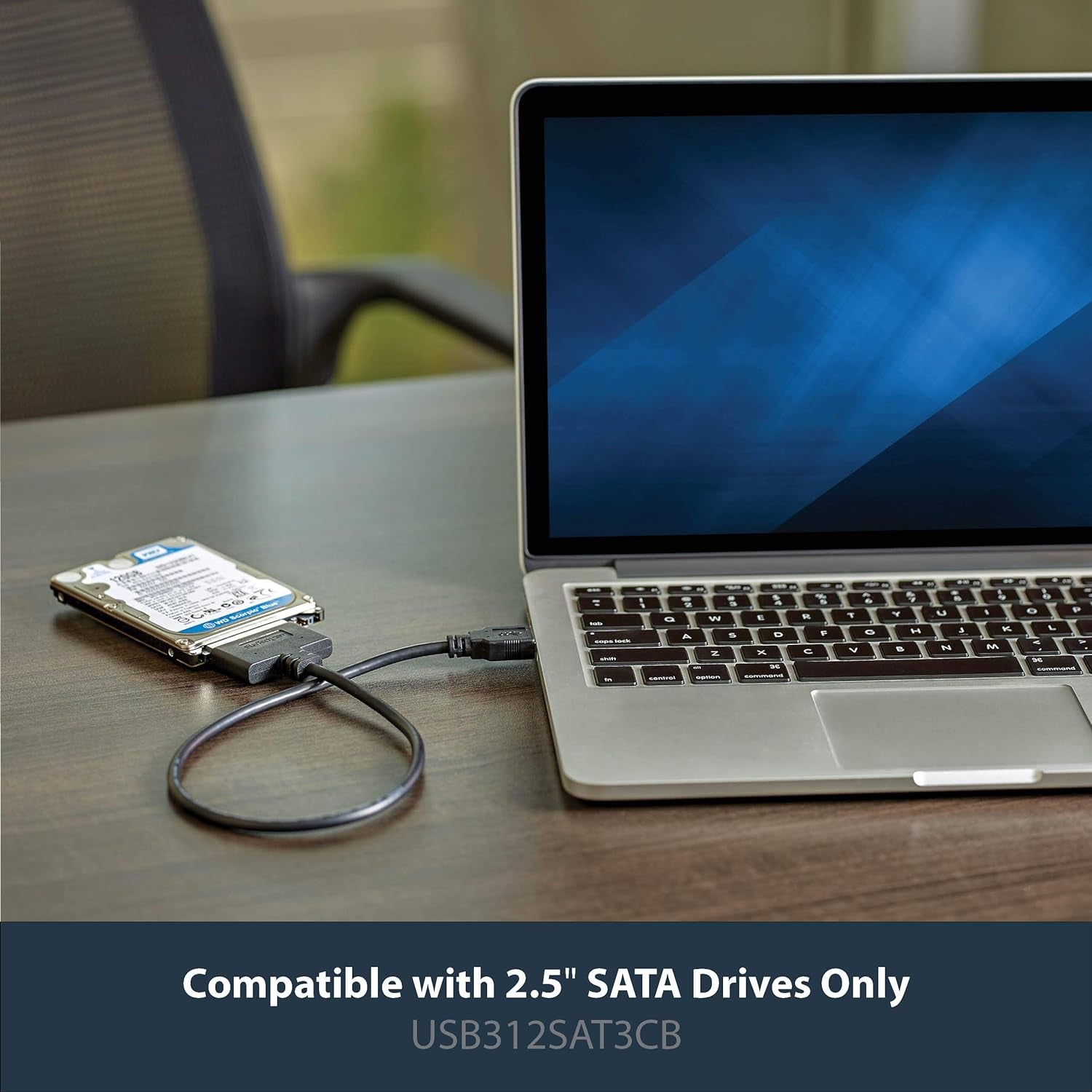 USB 3.1 to 2.5" SATA Hard Drive Adapter - USB 3.1 Gen 2 10Gbps with UASP External HDD/SSD Storage Converter (USB312SAT3CB)