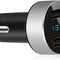 Dual USB Car Charger, 4.8A Output, 12/24 Volt USB Adapter Plug for Cigarette Lighter Voltage Meter, Compatible with Iphone,Ipad, Samsung Galaxy, LG, Google, Silver