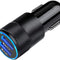 Fast Car Charger, Quick Charging 5.4A/30W Phone USB Adapter Rapid Plug 2 Port Cigarette Lighter Auto Charger Flush Compatible Samsung, Tablet, Iphone, Ipad, LG, Automobile Charger