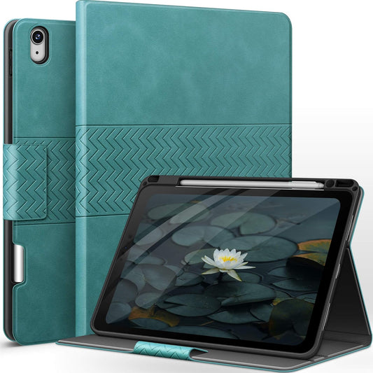 Case for Ipad Air 11 Inch(2024)/Ipad Air 5Th/4Th Generation (2022/2020) with Pencil Holder, Auto Sleep/Wake, Adjustable Angle (Green)