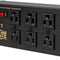 Isobar 6 Outlet Surge Protector Power Strip with 2 USB Charging Ports,10Ft Long Cord,Right-Angle Plug, Metal, 3840 Joules,Lifetime Limited Warranty & $50K Insurance (Ibar6Ultrausbb)Black