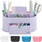 Lavender Desk Organizer for Office Supplies and Desk Accessories - Pen Holder Desktop Organization for Room College Dorm Home School (White Lavender)