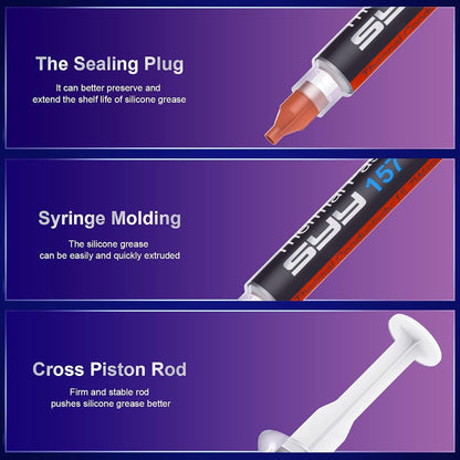Thermal Paste with Tool Kit, 8 Grams CPU Paste Thermal Compound Paste Heatsink for Ic/Processor/Cpu/Gpu/All Coolers, New Formula Carbon Based Easy to Apply, Thermal Interface Material
