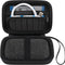 Hard Case for HP Sprocket 2X3 Portable Instant Photo Printer, Zipper Mesh Pocket Fits Photo Paper and Cable, Black
