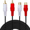 RCA Extension Cable, 2RCA Male to 2RCA Female Stereo Audio Cables for Home Theater, HDTV, Amplifiers, Hi-Fi Systems (50FT/15M)