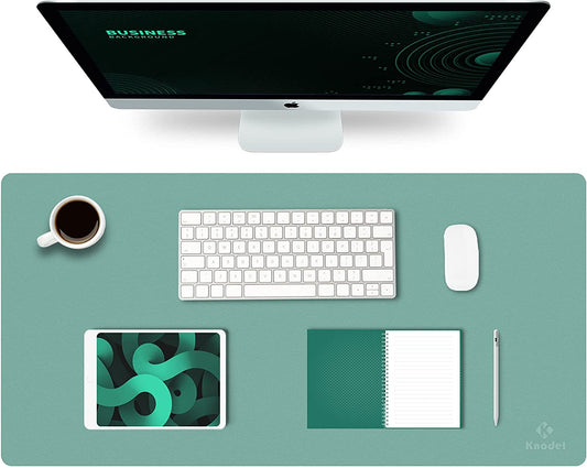 Large Desk Mat, Office Desk Pad, Computer Desk Mat, Laptop Mat for Desk, Desk Protecor Mat, Desktop Mat, Desk Writing Pad, Desk Blotter Pad, Desk Cover Mat (31.5"X15.7", Green)